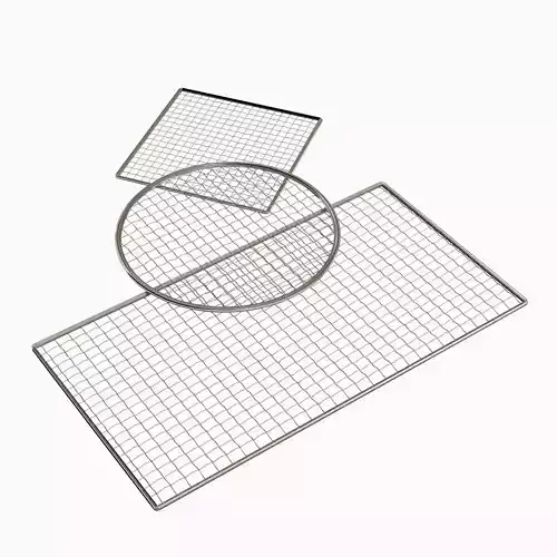 Steel grill wire grid