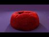 bean bag chair Low-poly 3D model_1