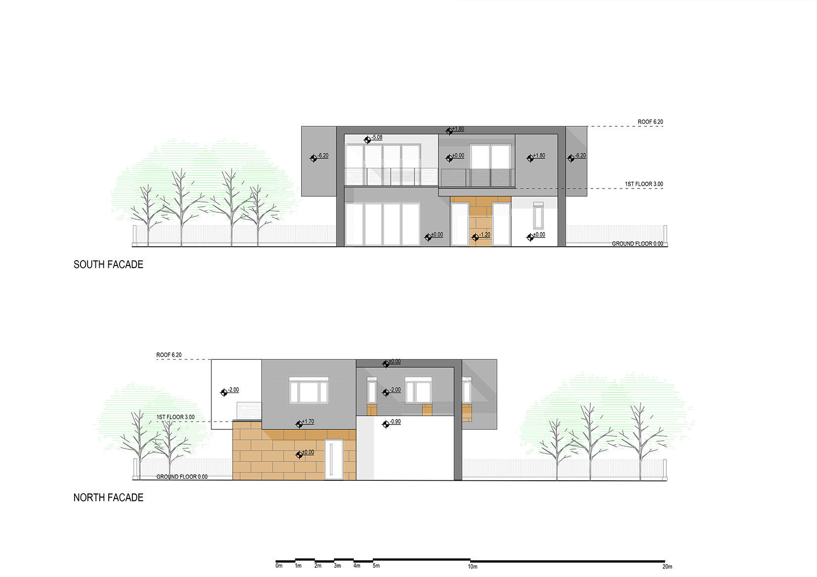 Modern - contemporary house with pool 3D model_13