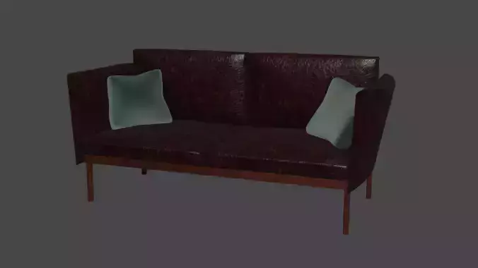Two-Seater Leather Sofa