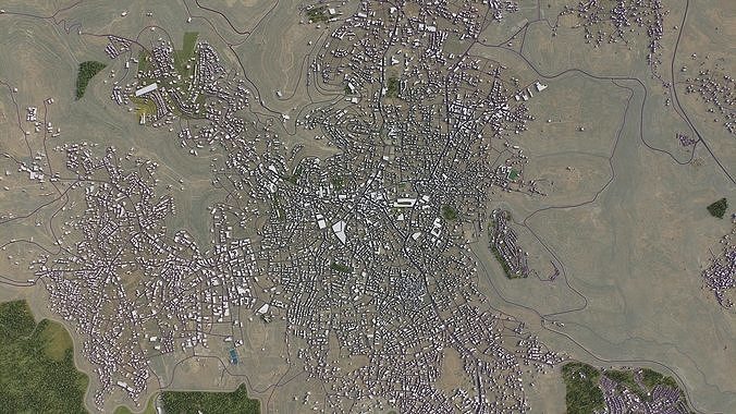 Ramallah Low-poly 3D model 4