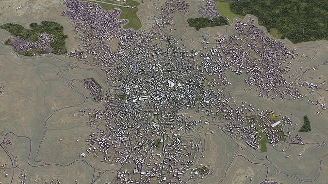 Ramallah Low-poly 3D model 5