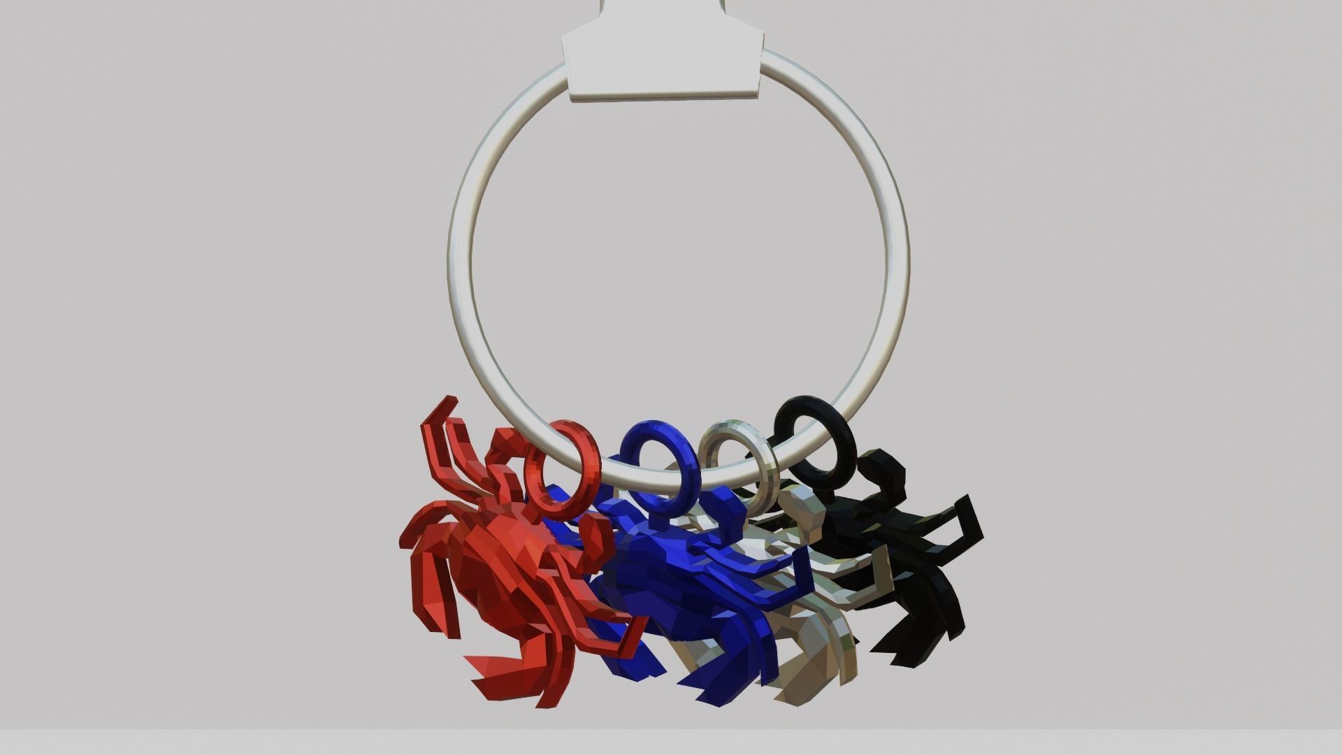 A beautiful crap for your keychain 3D print model_2