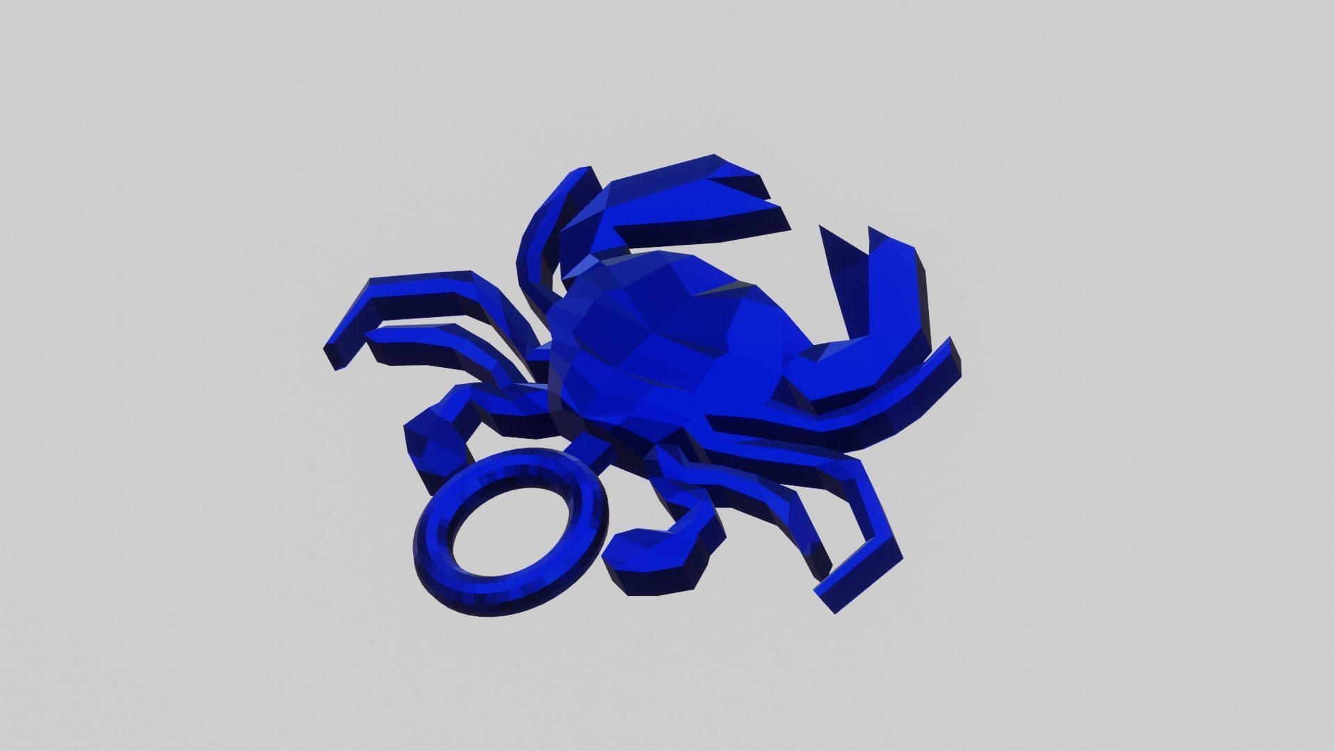 A beautiful crap for your keychain 3D print model_4