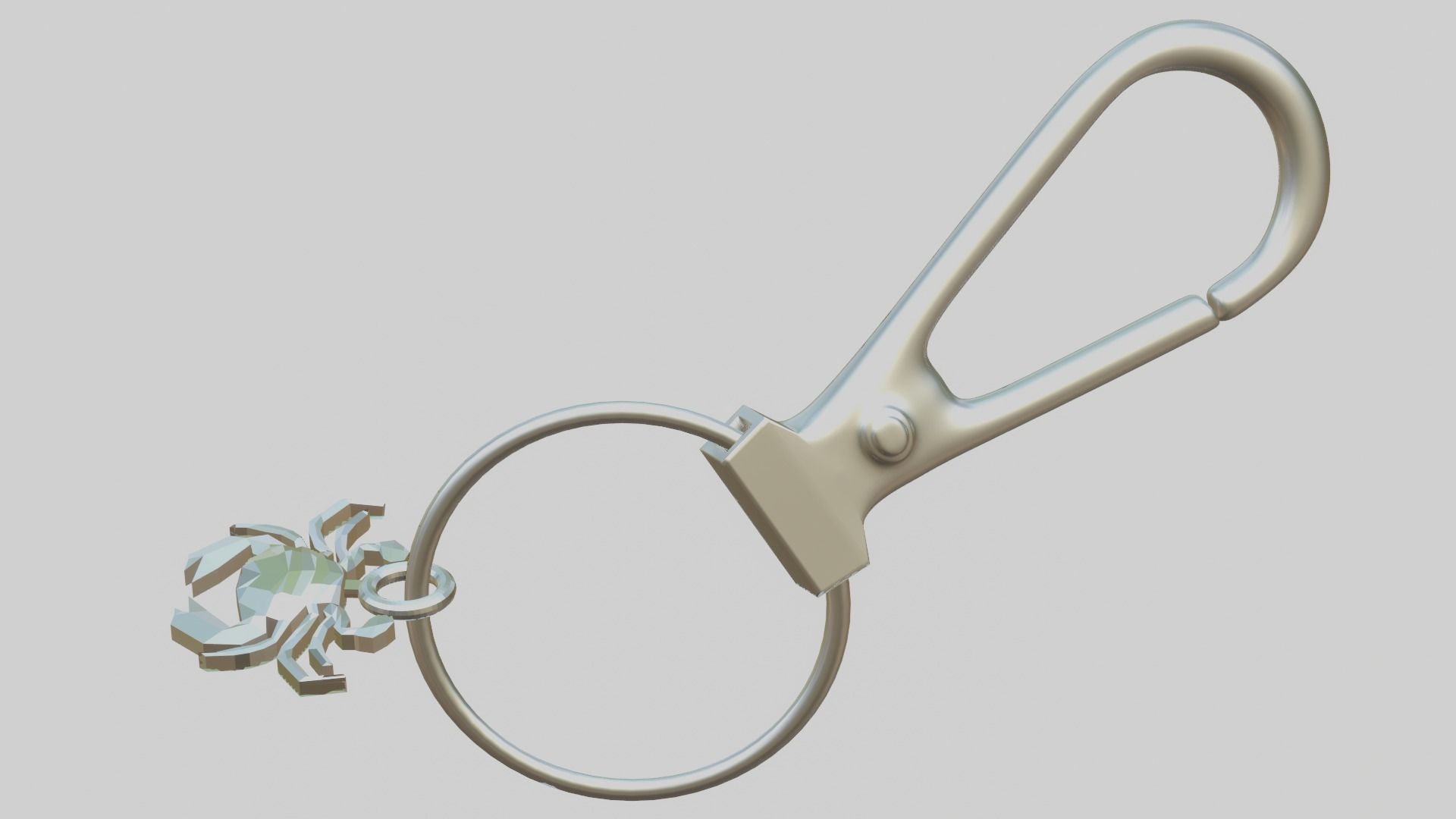 A beautiful crap for your keychain 3D print model_5