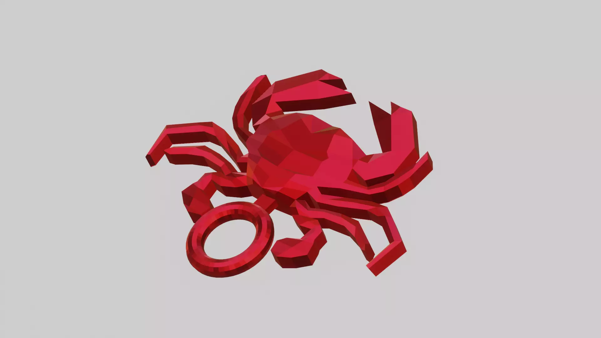 A beautiful crap for your keychain 3D print model_0