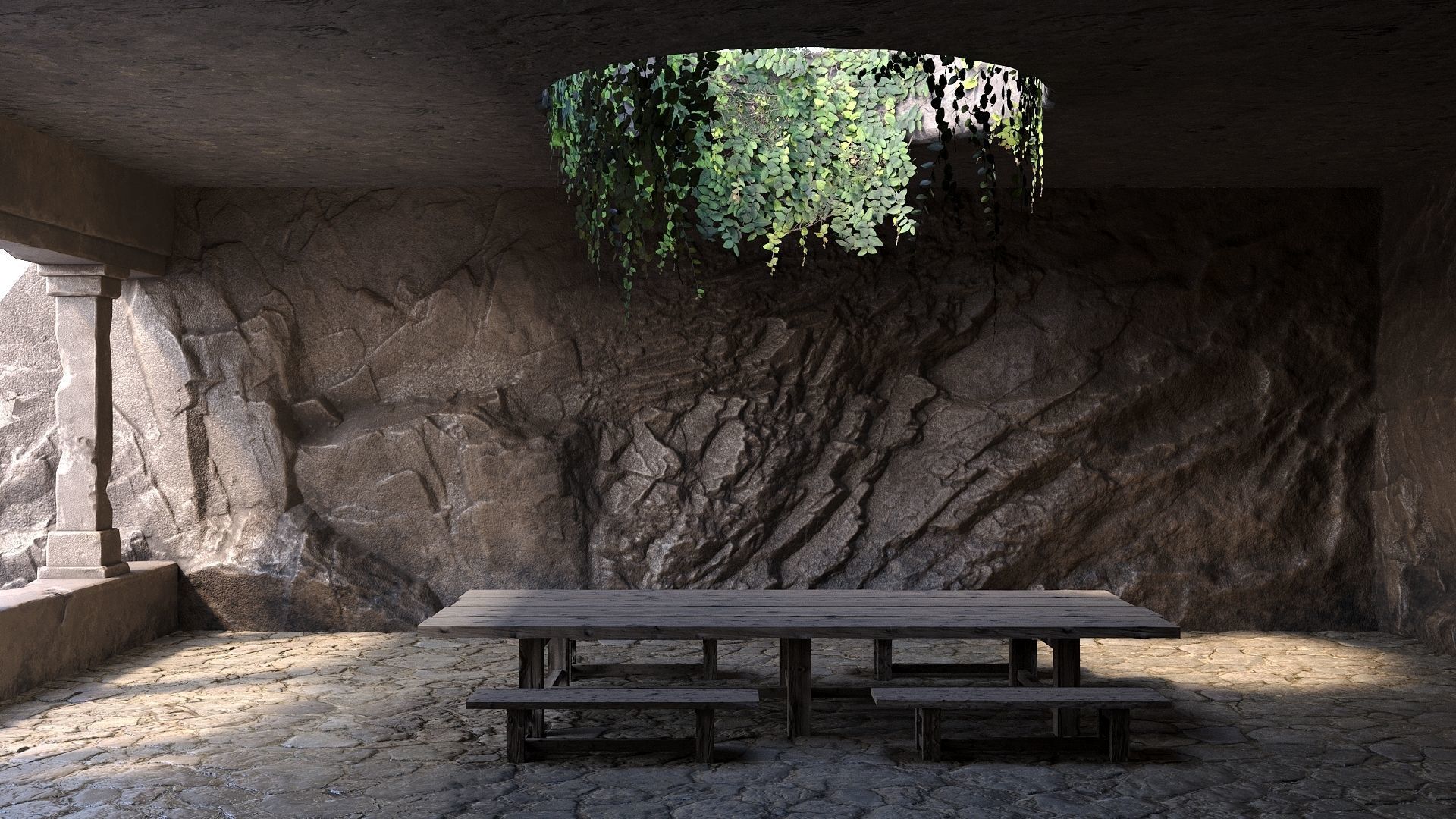 Rock Room Low Poly Low-poly 3D model_10