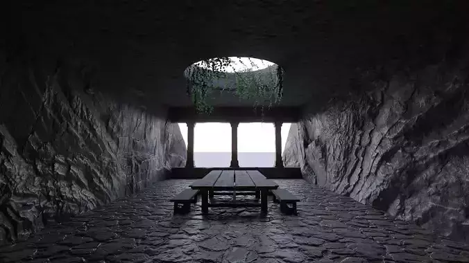 Rock Room Low Poly