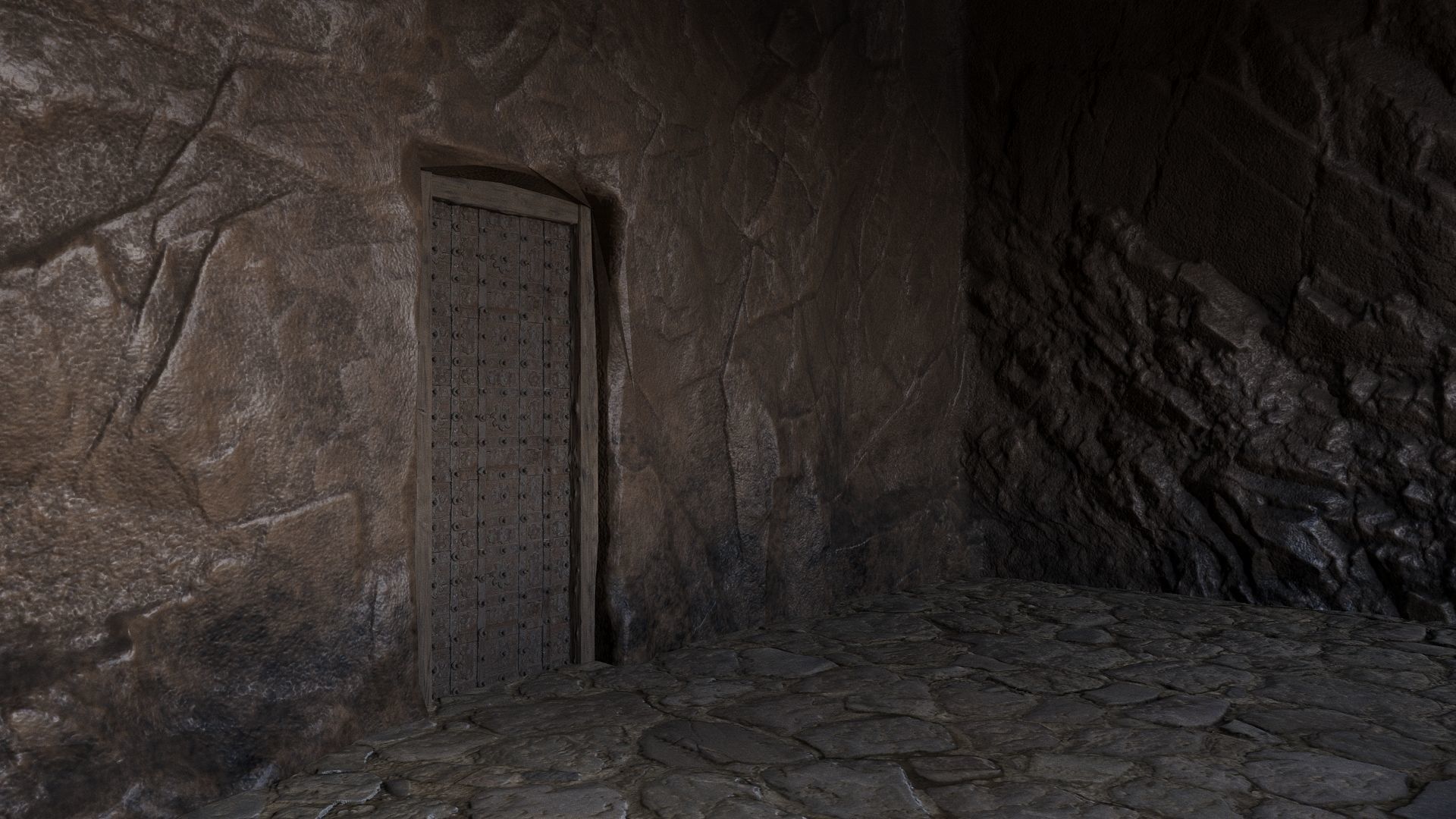 Rock Room Low Poly Low-poly 3D model_7