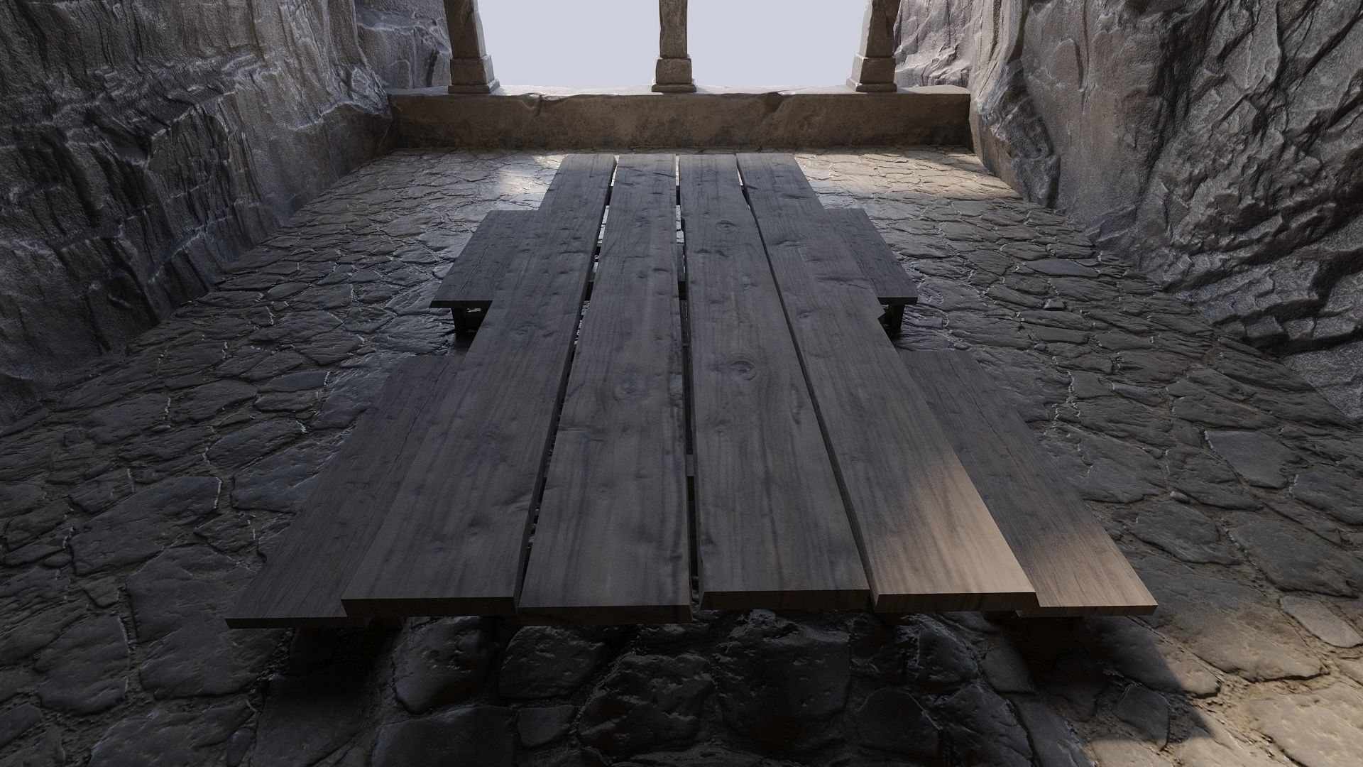 Rock Room Low Poly Low-poly 3D model_2