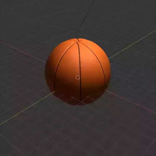 Basket Ball low ploy game ready model 