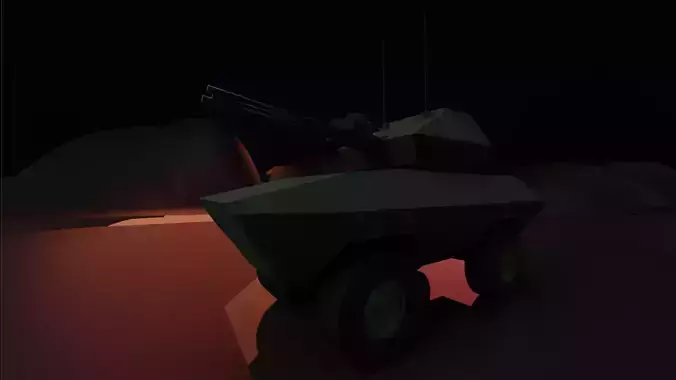 BOV-3 armoured vehicle 3D model