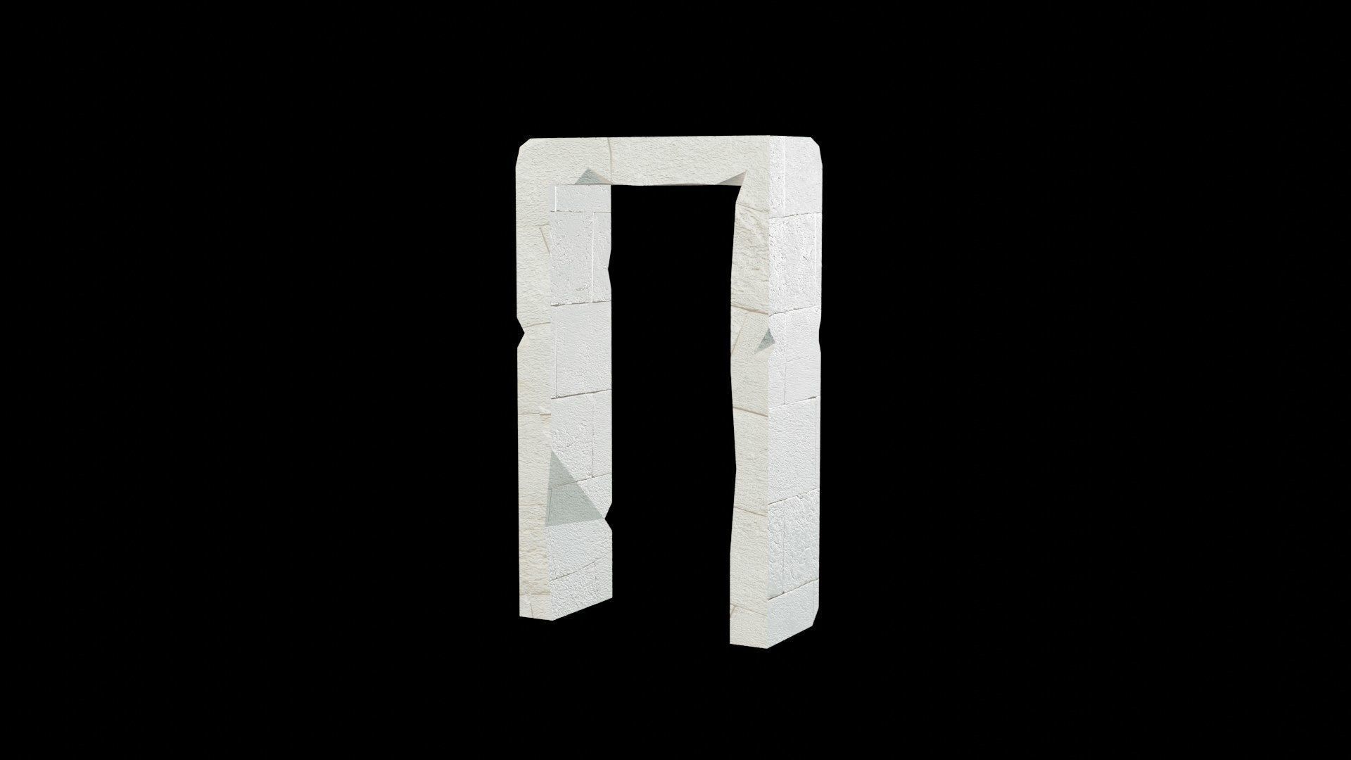 Ruins pack - Old Temple Low-poly 3D model_11