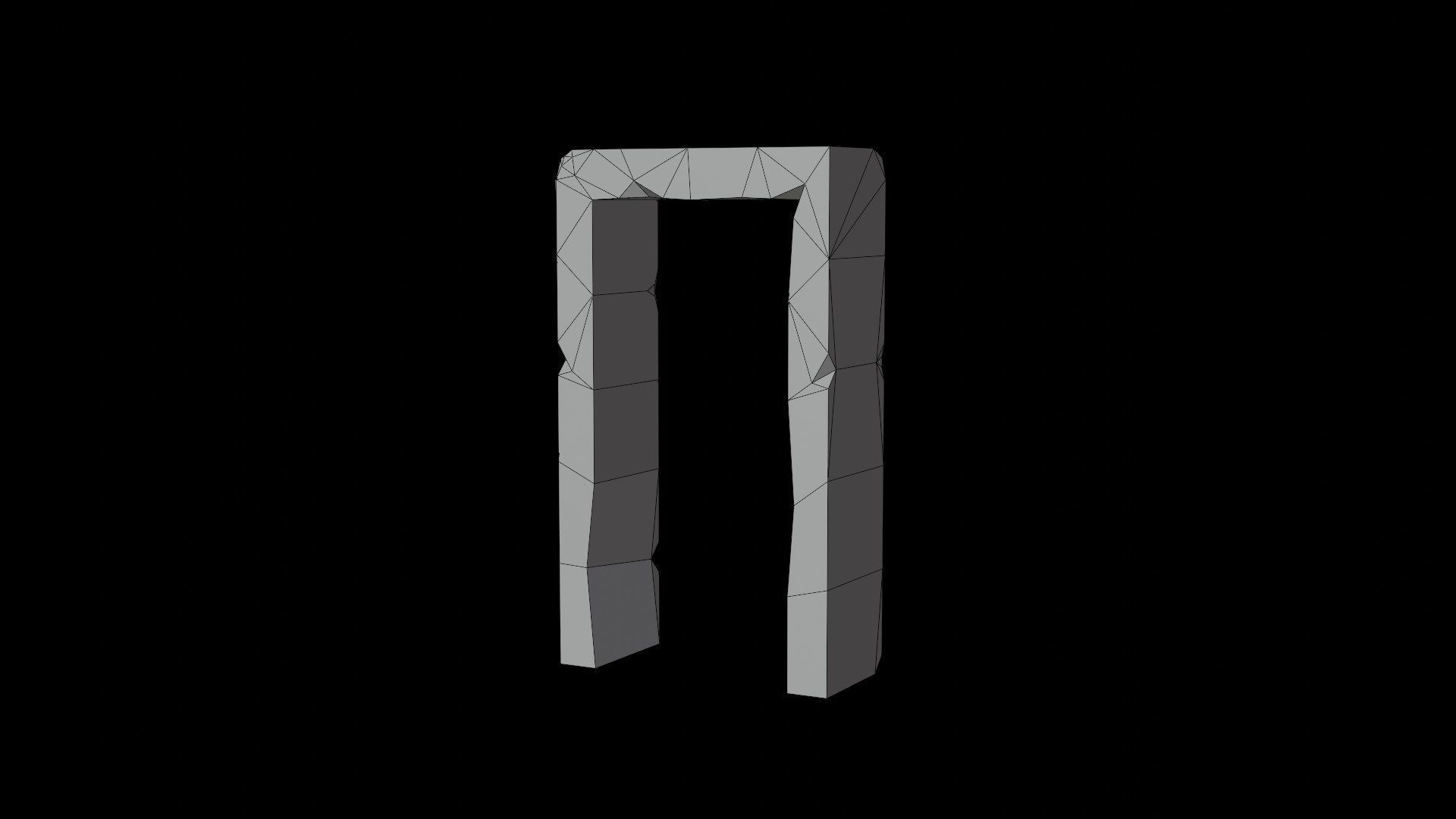 Ruins pack - Old Temple Low-poly 3D model_12