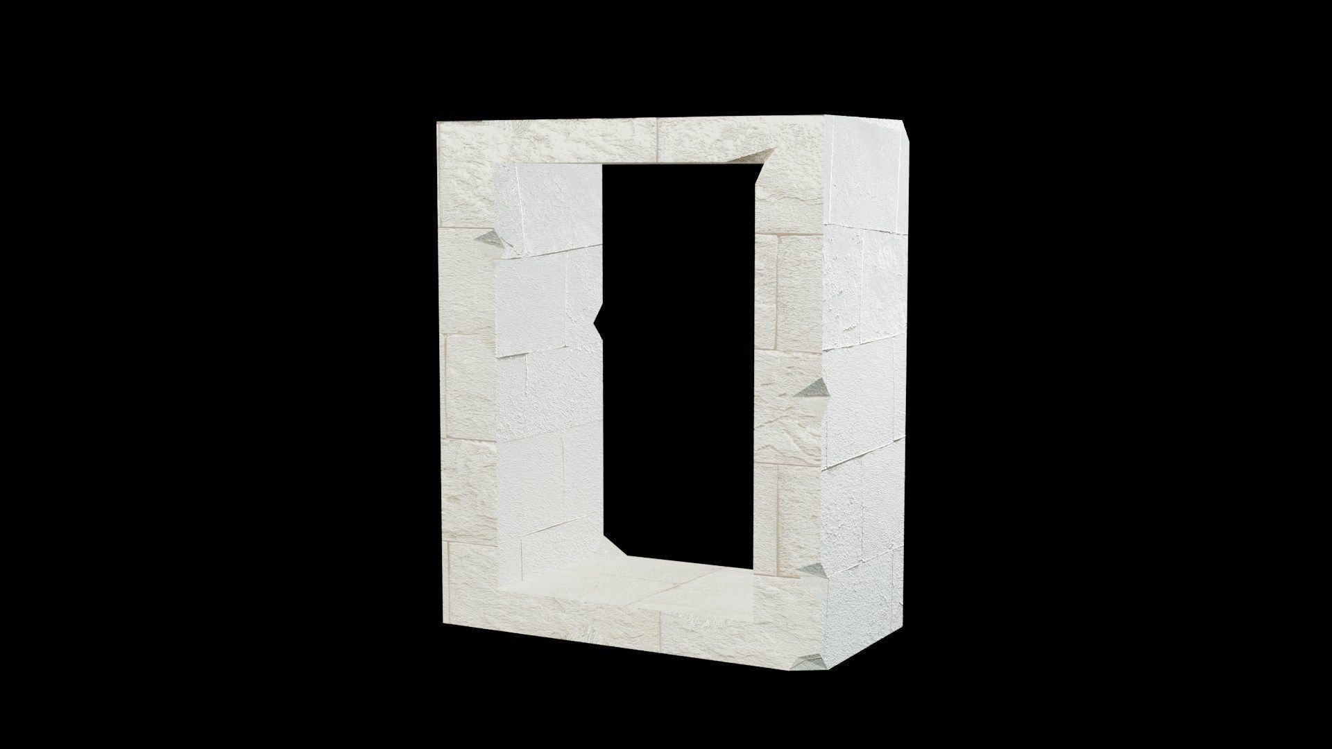 Ruins pack - Old Temple Low-poly 3D model_9