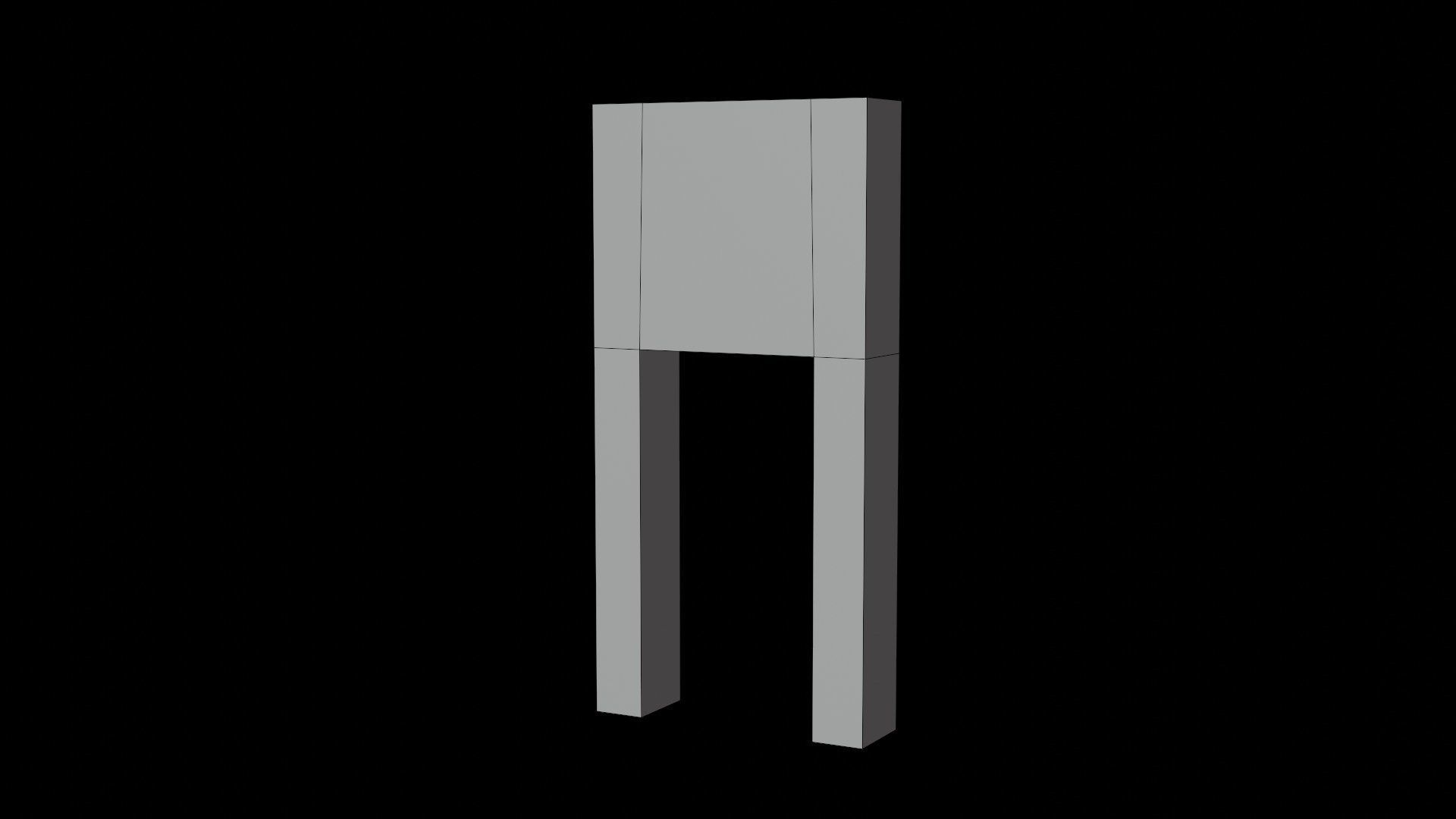 Ruins pack - Old Temple Low-poly 3D model_6