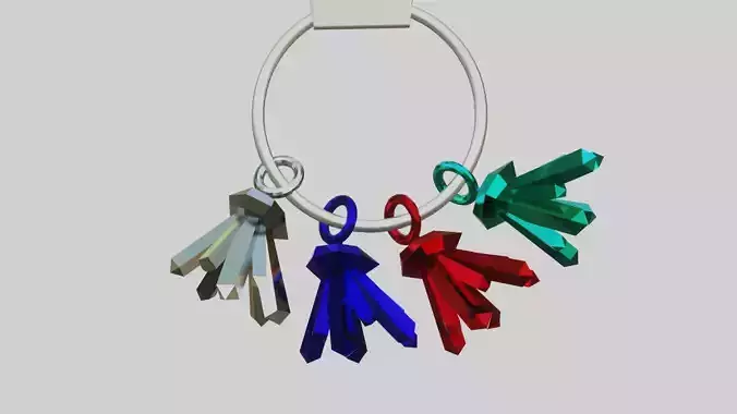 Crytsals keychain