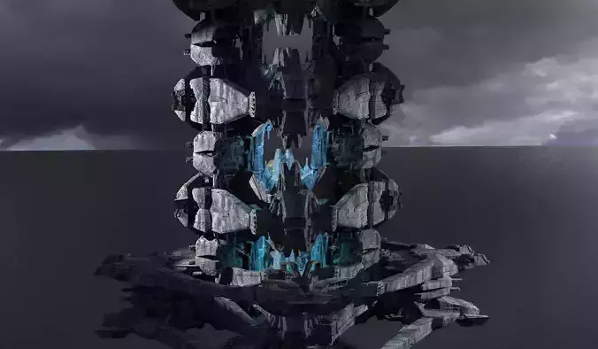 Dimensions shift cube Sci-Fi kit bash 1 