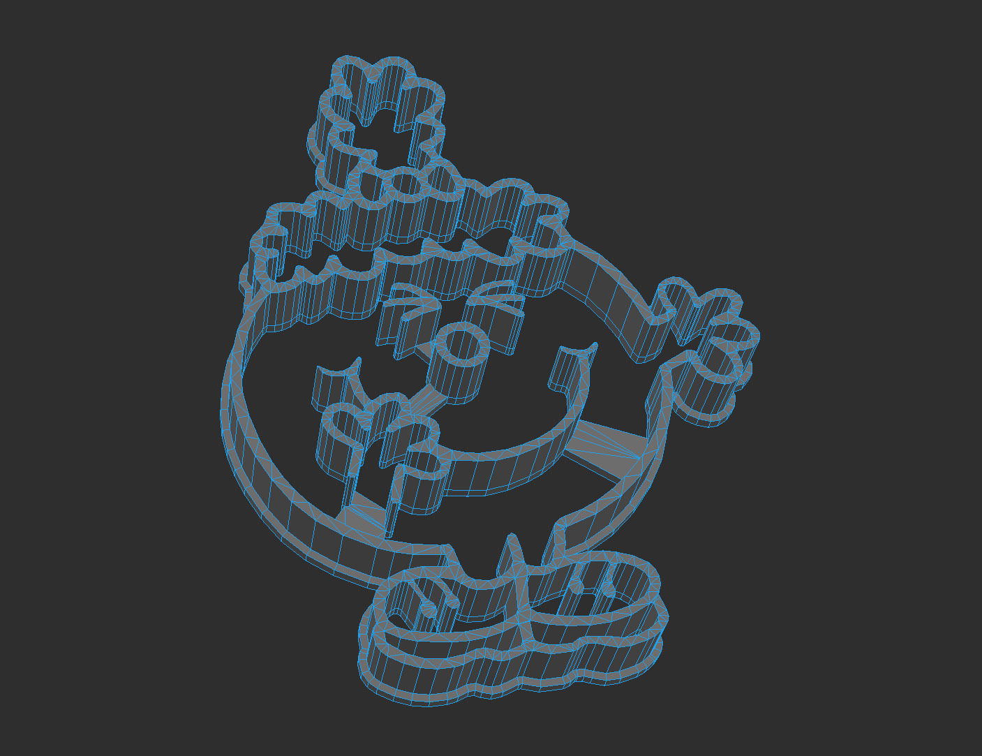 Little Miss BUSY-BODY Cookie Cutter 3D print model_5