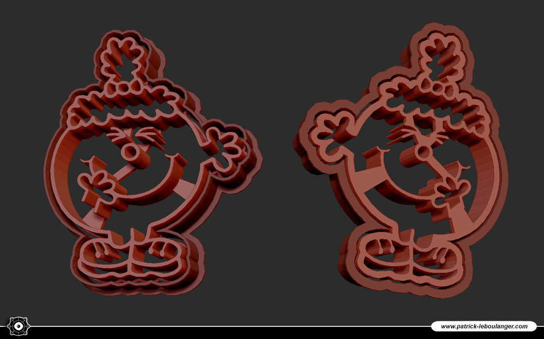 Little Miss BUSY-BODY Cookie Cutter 3D print model_4