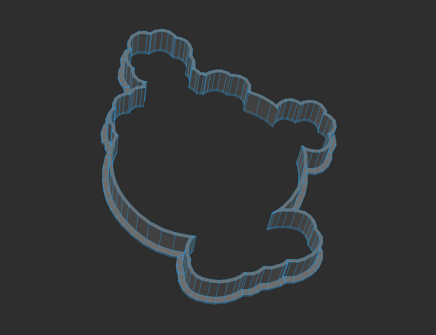 Little Miss BUSY-BODY Cookie Cutter 3D print model_6