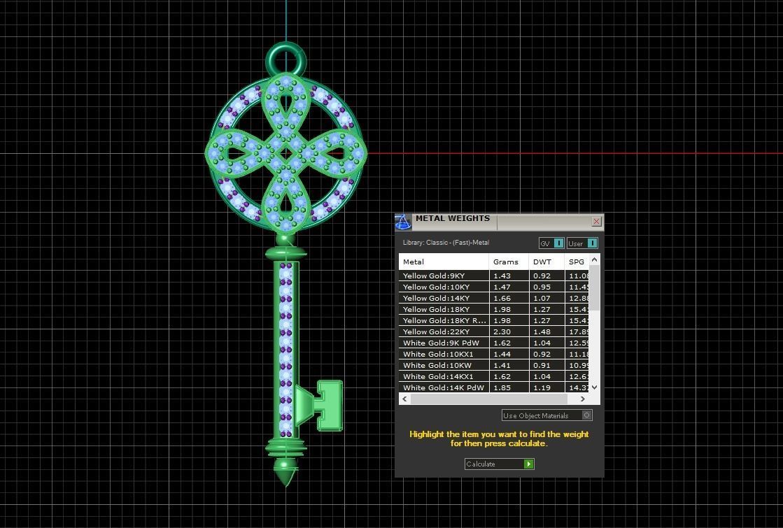 Jewelry Pendant necklace Key 3D print model or CNC  model 3D print model_11