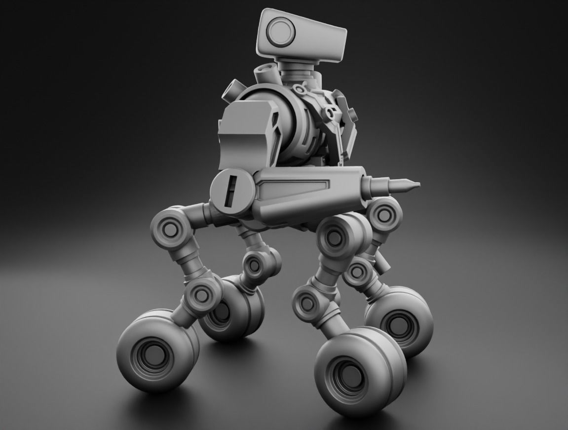 Robot tank 3D Print model 3D print model_3