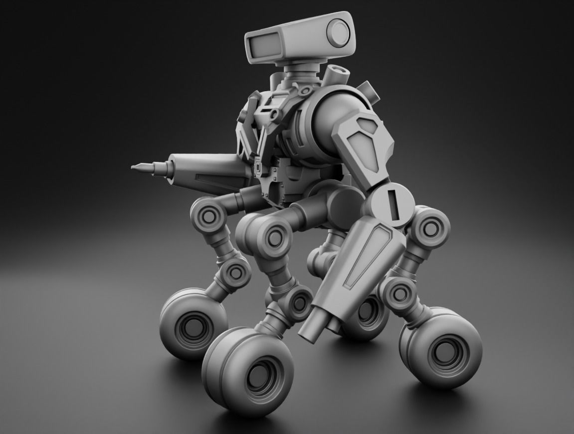 Robot tank 3D Print model 3D print model_9