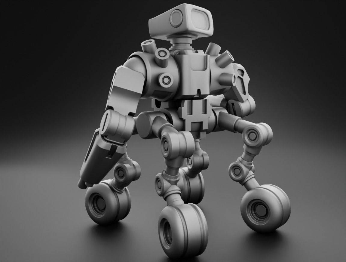 Robot tank 3D Print model 3D print model_8