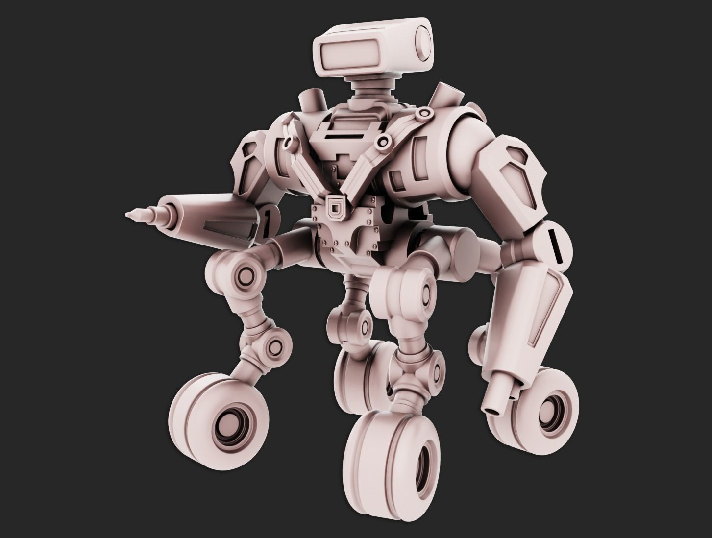 Robot tank 3D Print model 3D print model_1