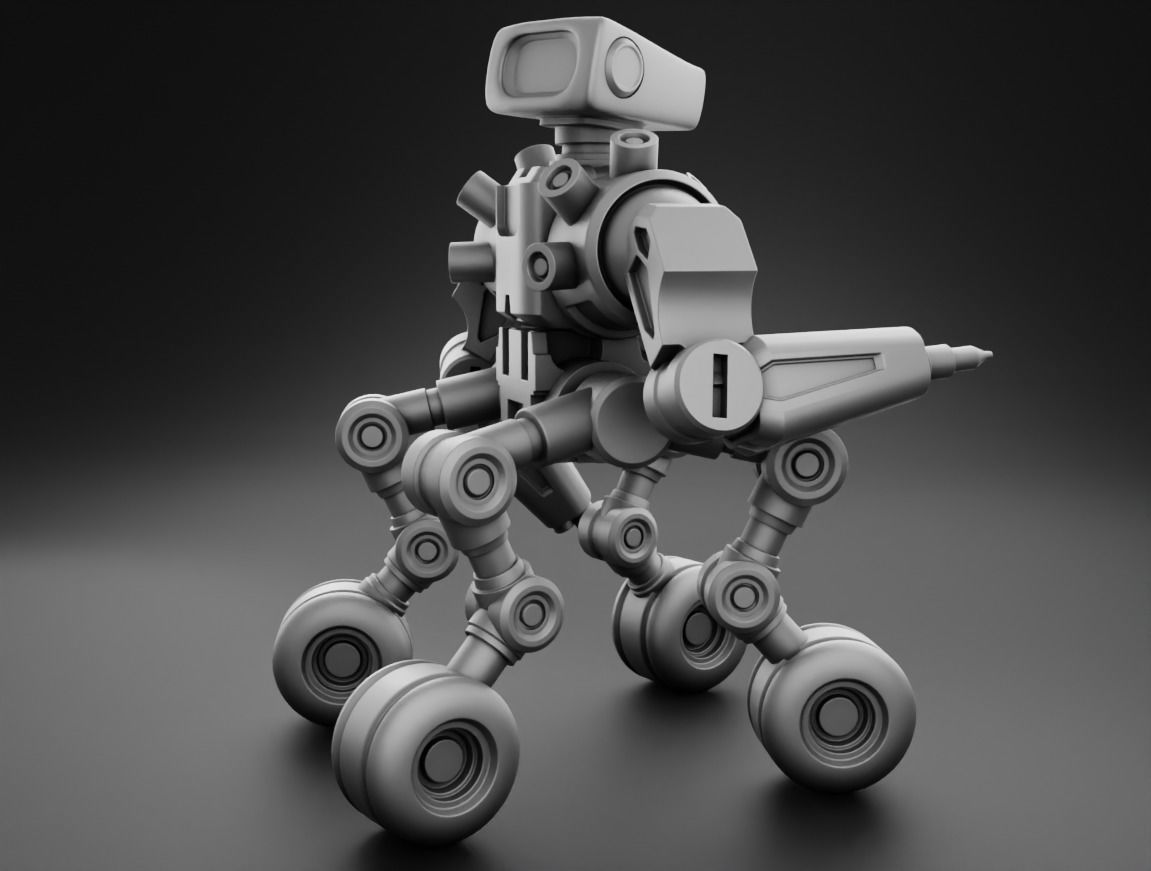 Robot tank 3D Print model 3D print model_4