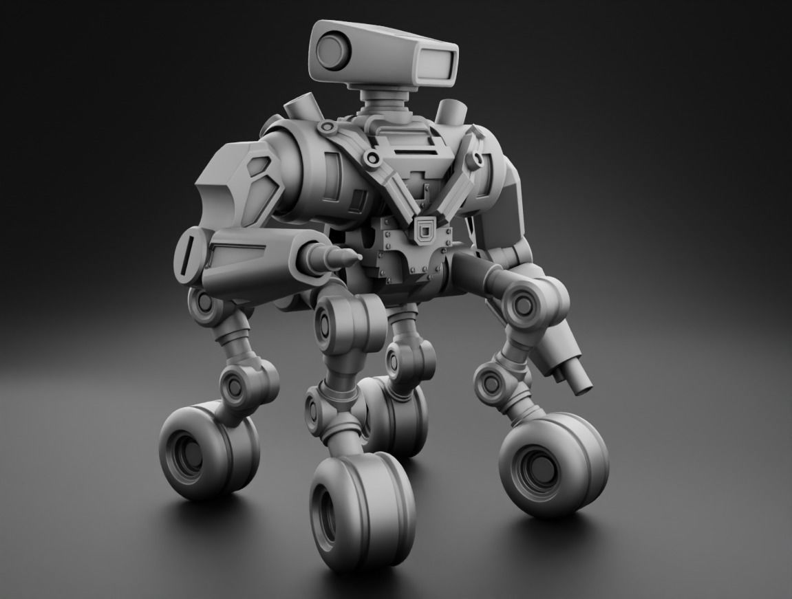 Robot tank 3D Print model 3D print model_2