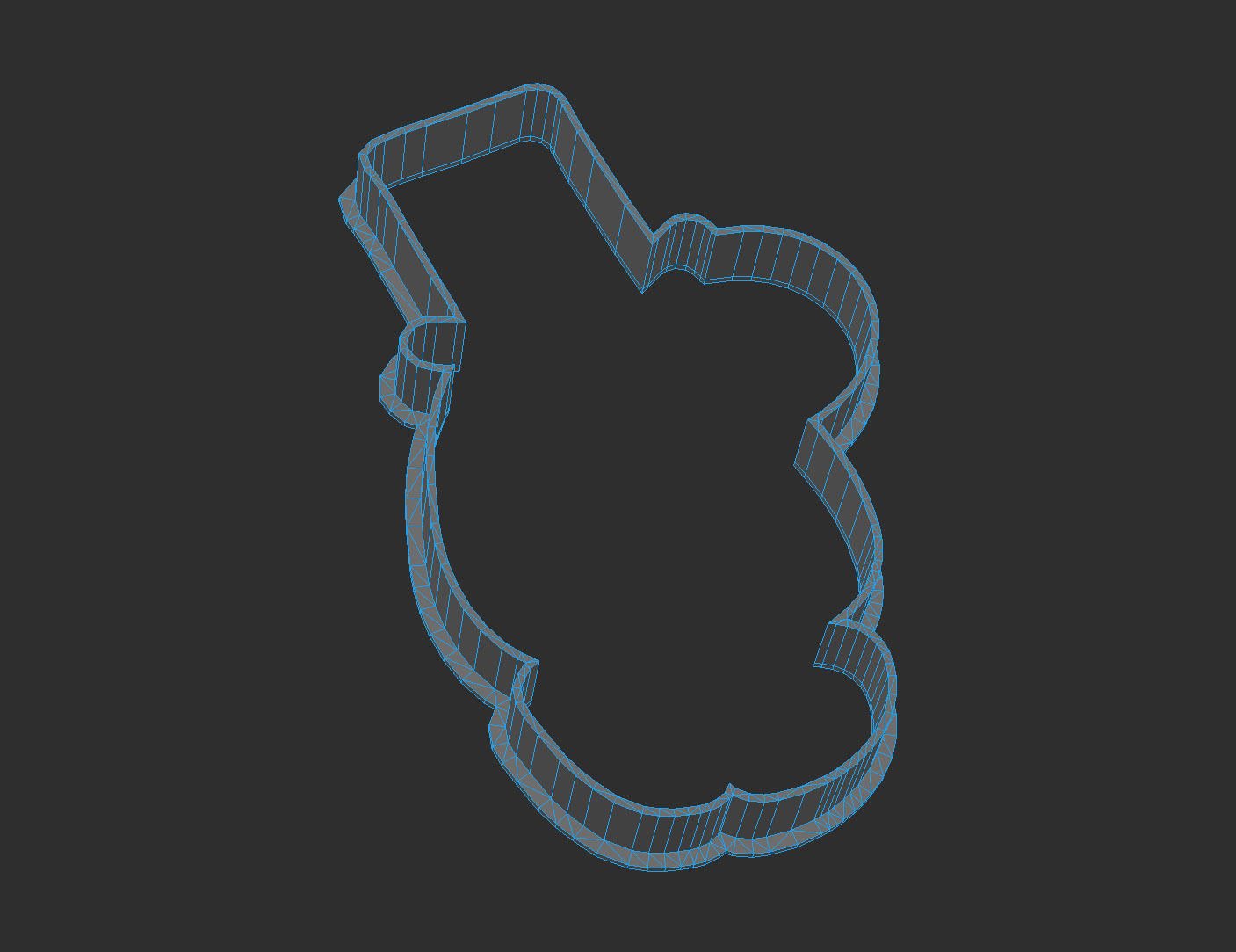 Mr Uppity Cookie Cutter 3D print model_5