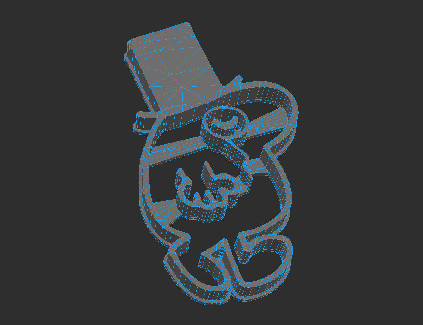 Mr Uppity Cookie Cutter 3D print model_6