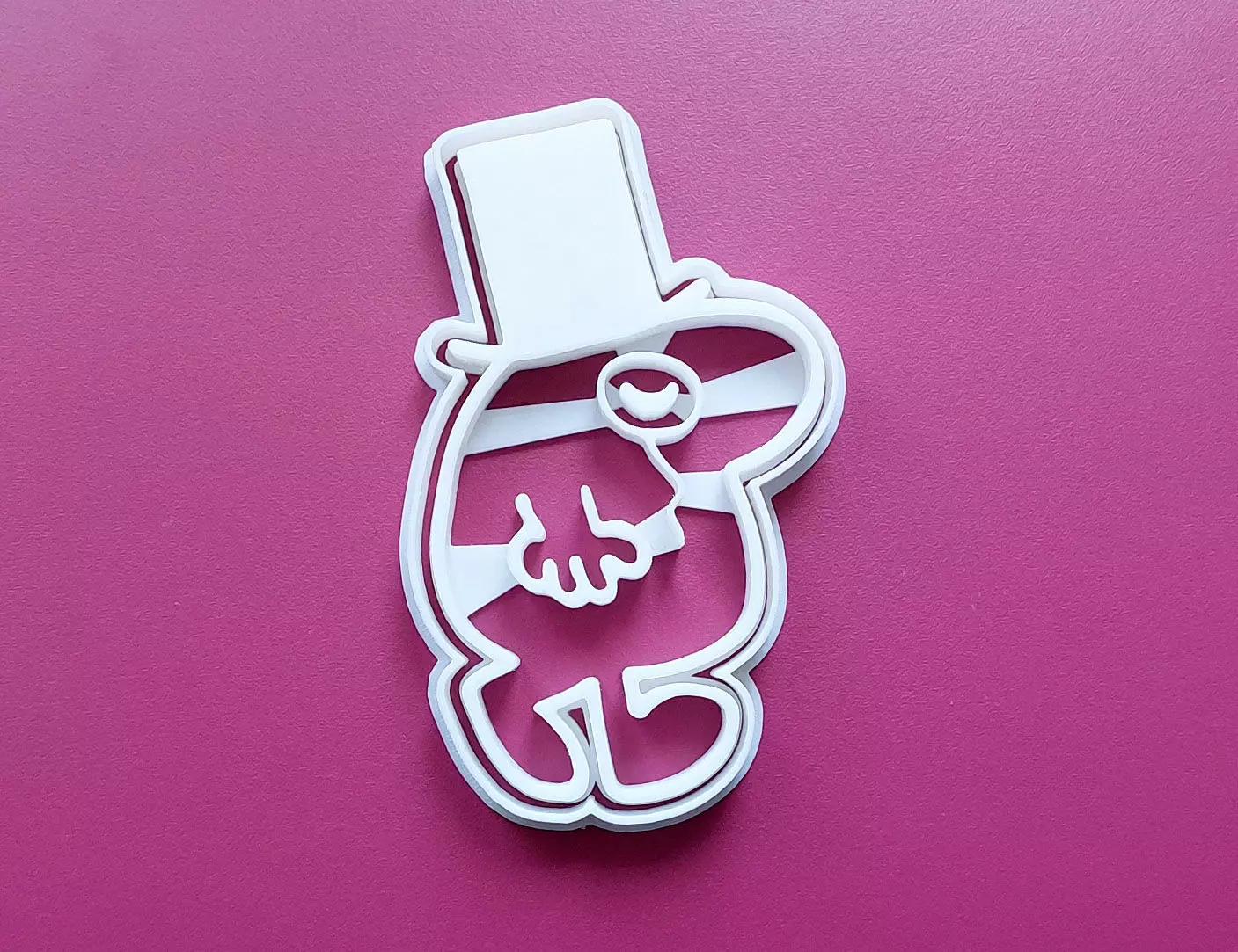 Mr Uppity Cookie Cutter 3D print model_0