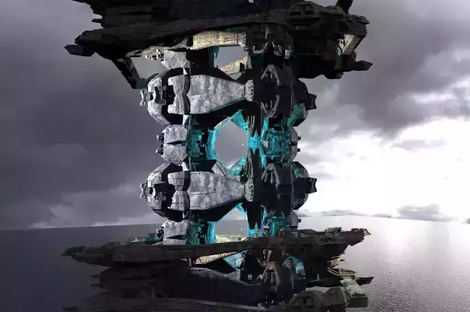 Energy towers Sci-Fi kit bash 2 