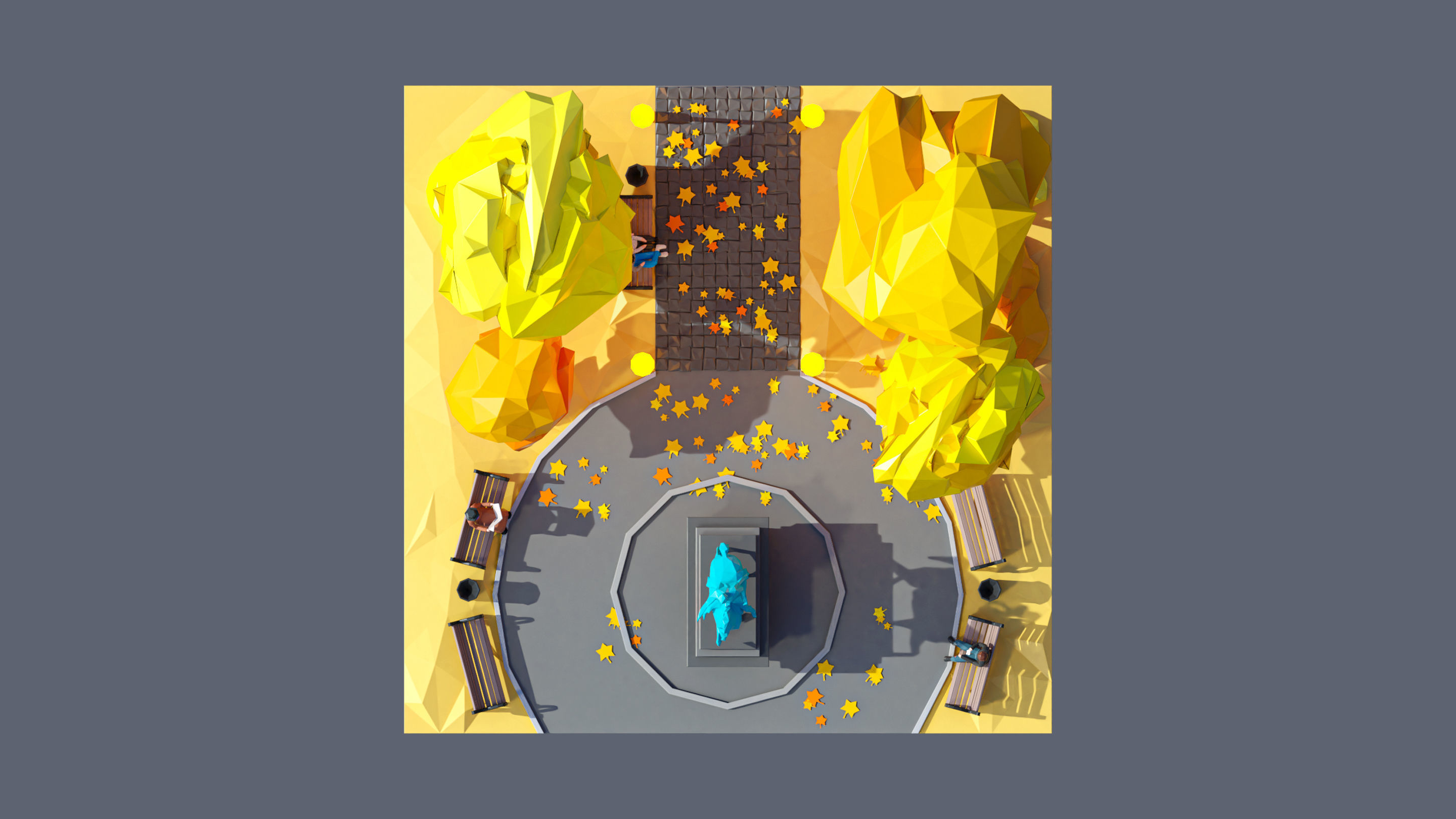 land 48A Low-poly 3D model_4