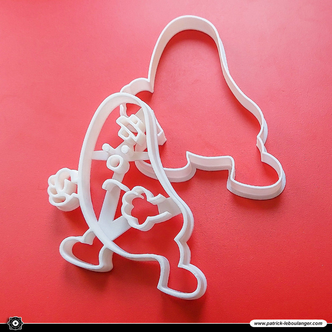 Mr CROSSPATCH Cookie Cutter 3D print model_3
