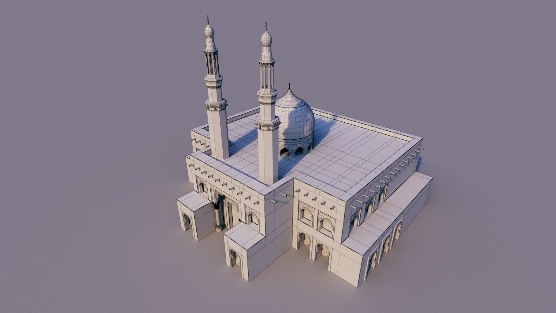 10 Models of Arabic houses and36 models of middle Eastern object Low-poly 3D model_17