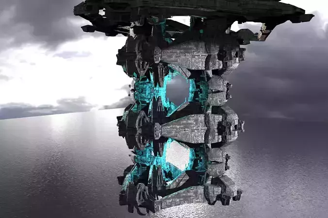 Dimensions shift cube Sci-Fi kit bash 3 