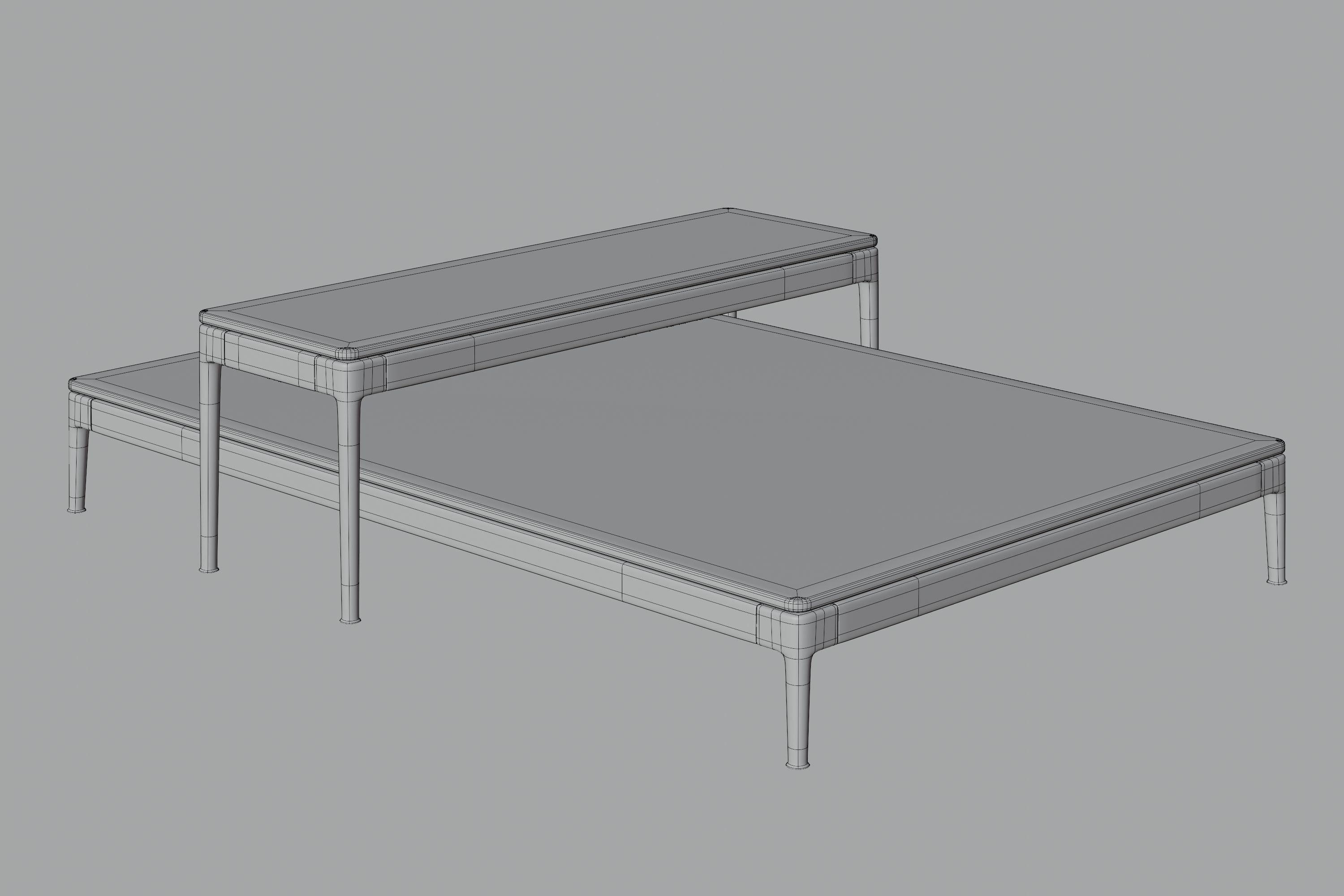 Modern Coffee Table 3D model_2