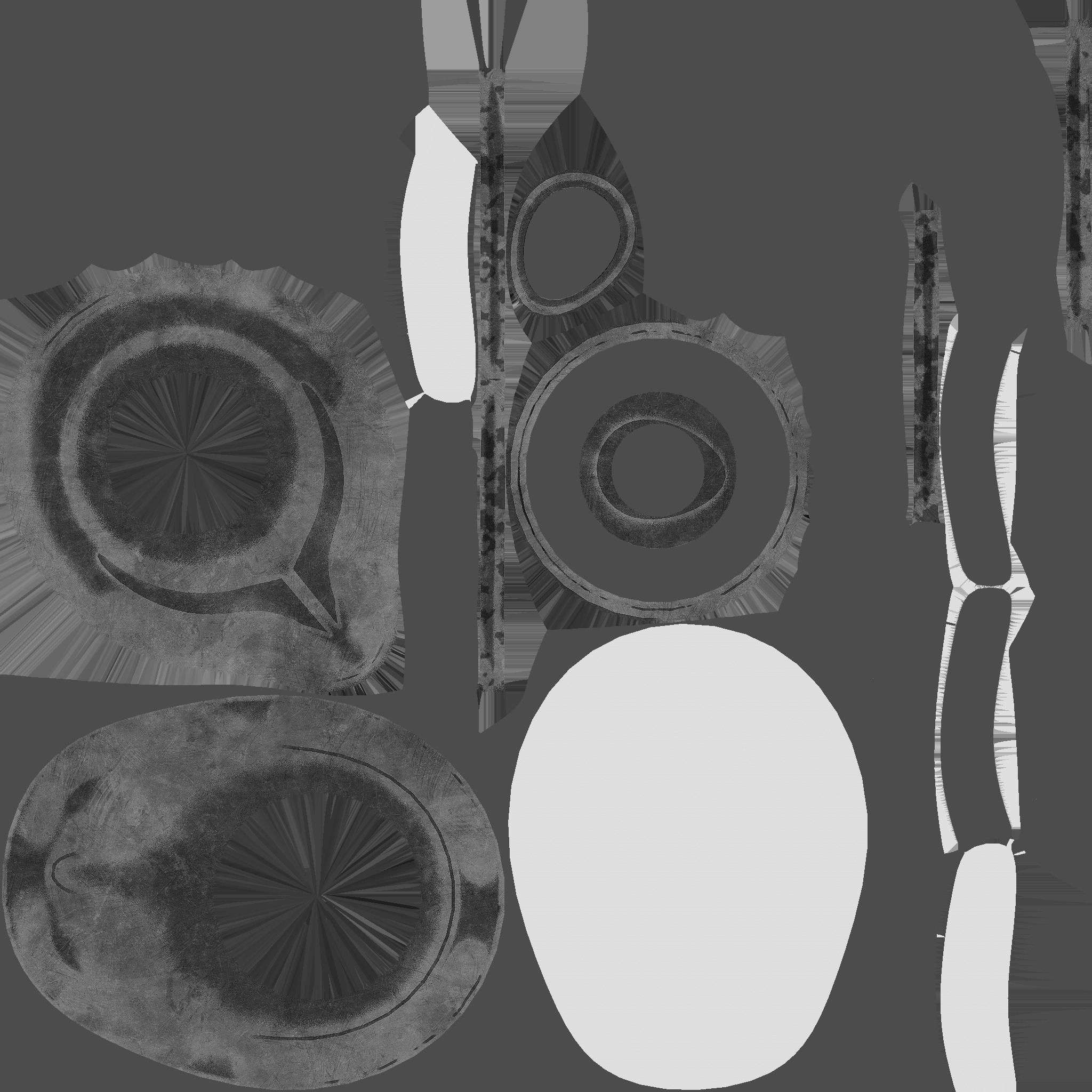 SciFi Backpack D08 Full Black - Fashion Character Design Low-poly 3D model_25