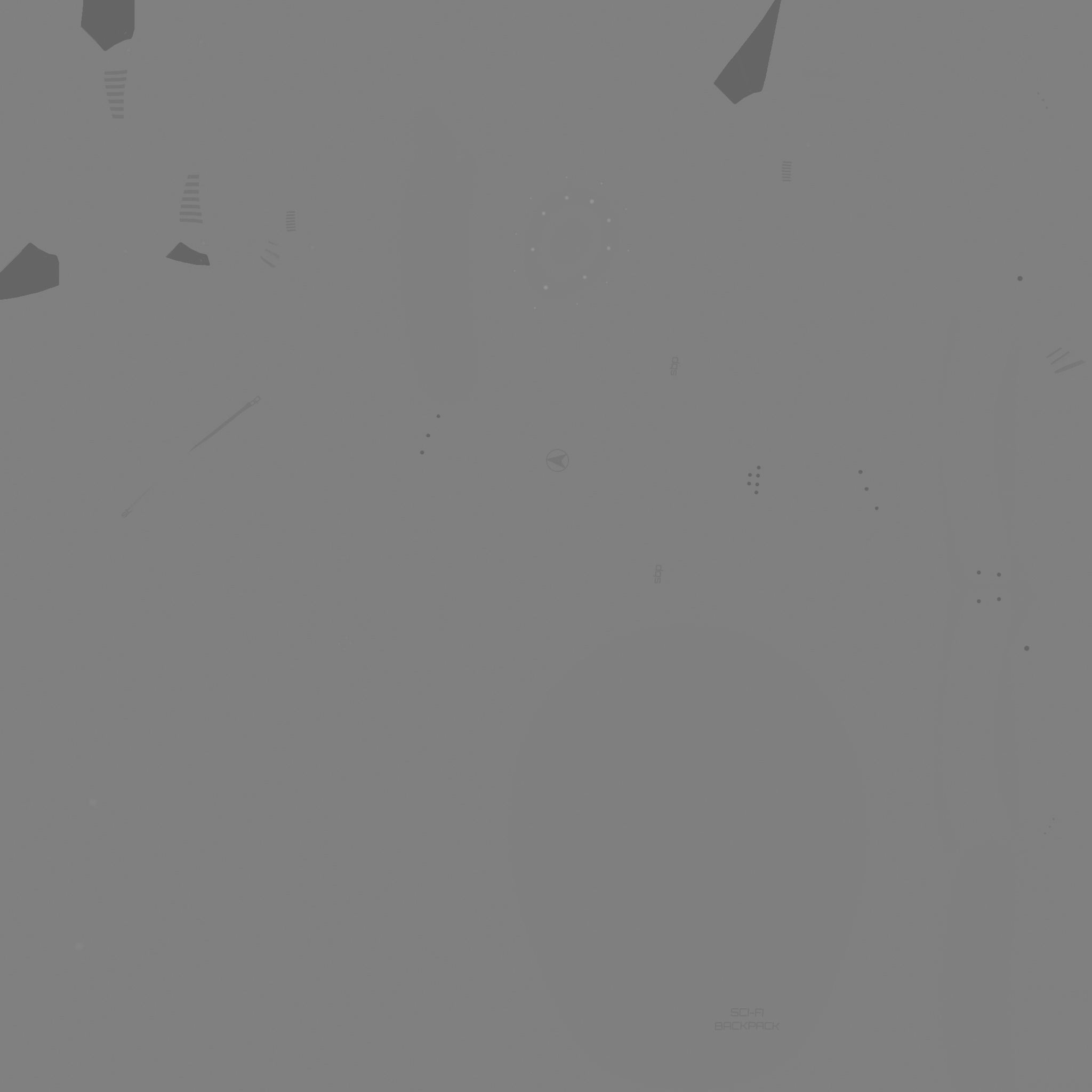 SciFi Backpack D09 Aluminum - Fashion Character Design Low-poly 3D model_22