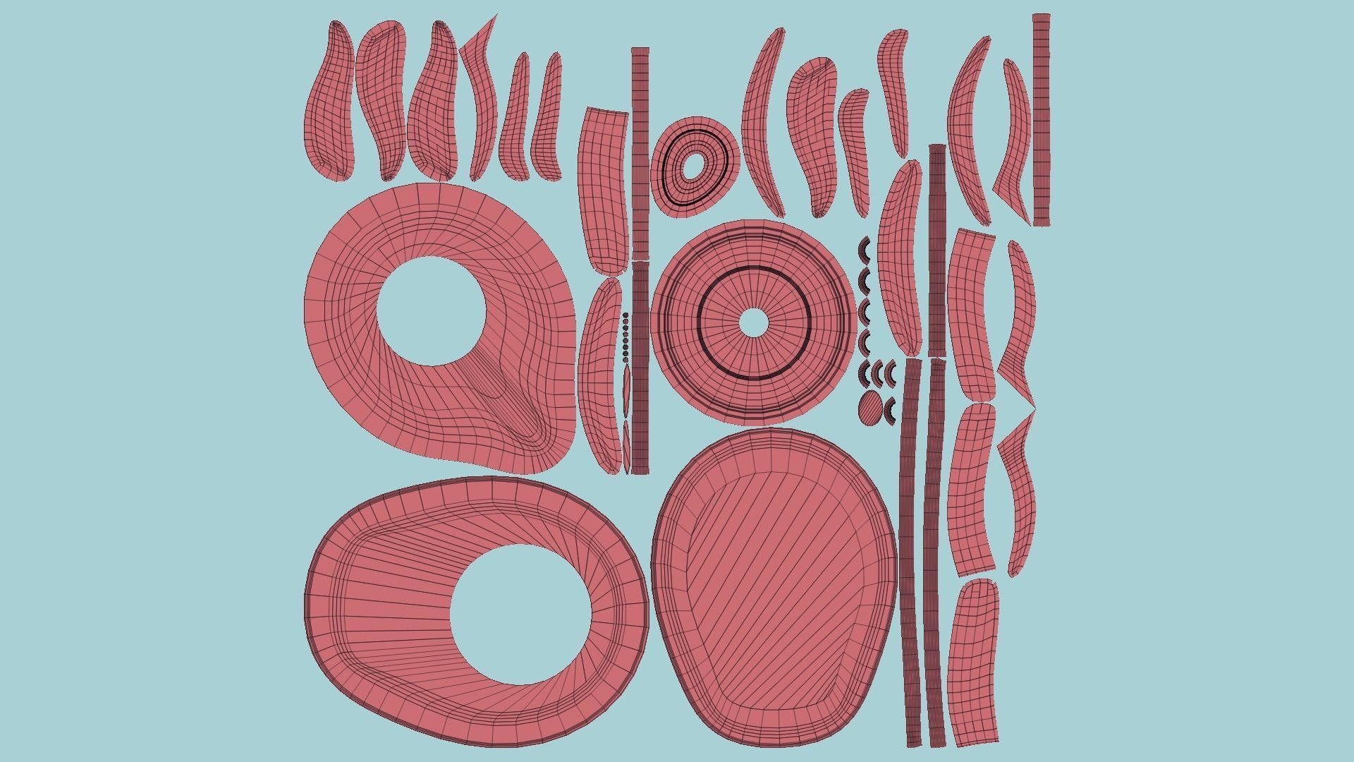 SciFi Backpack D09 Aluminum - Fashion Character Design Low-poly 3D model_12