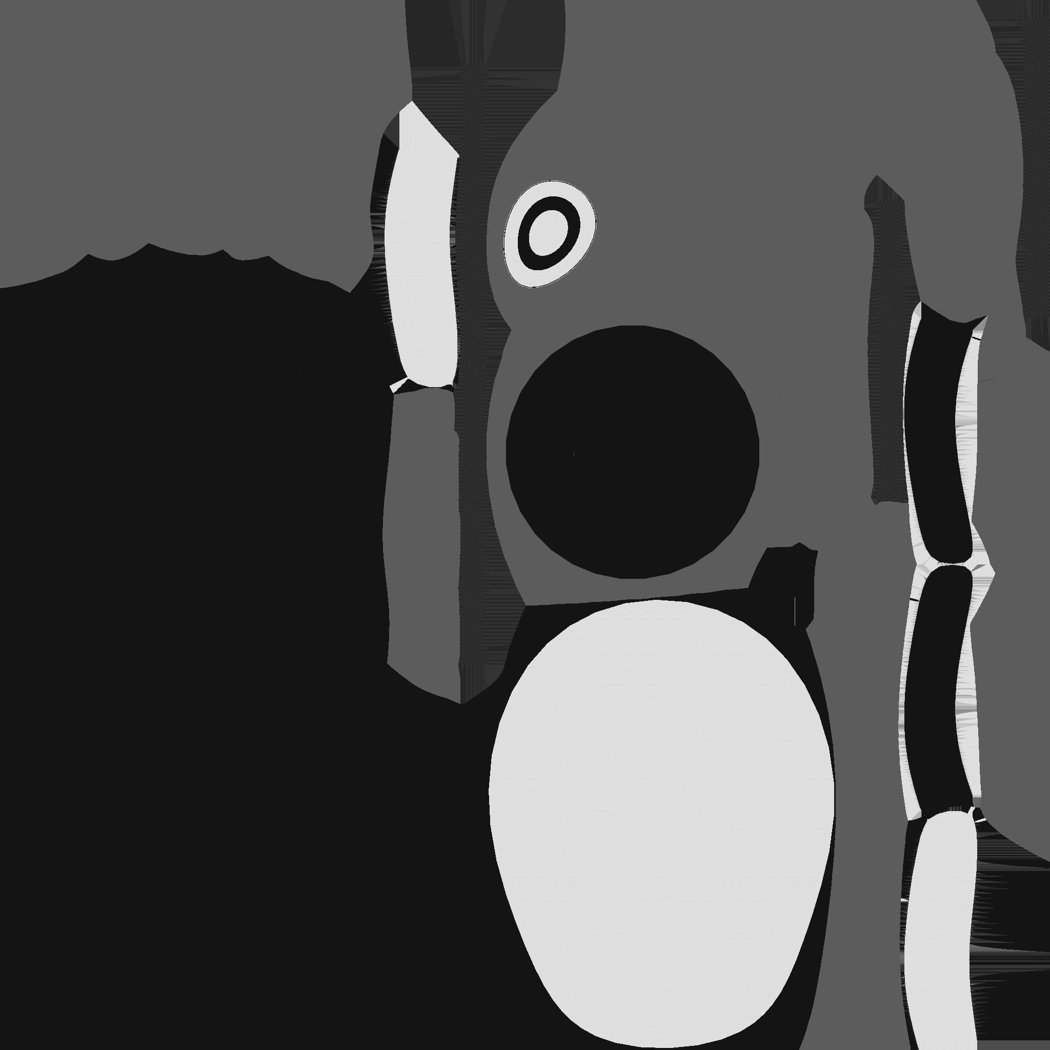 SciFi Backpack D10 Desert Camouflage - Fashion Character Design Low-poly 3D model_25