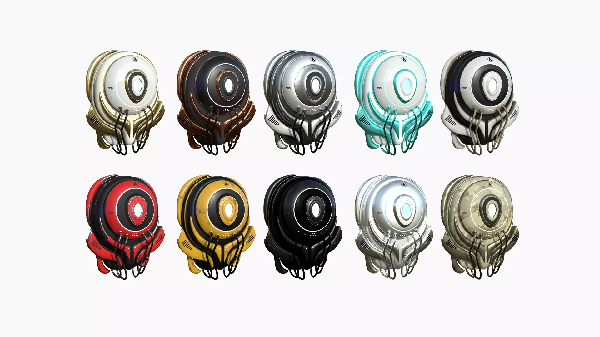 10 SciFi Backpack D Collection - Fashion Character Design _0