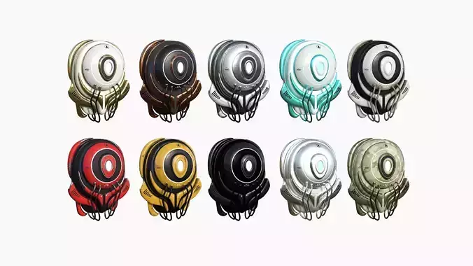 10 SciFi Backpack D Collection - Fashion Character Design 