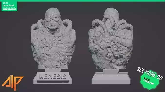 NEMESIS ULTRA-DETAILED SUPPORT-FREE BUST 3D MODEL Free 3D model