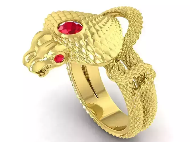 Zodiac Lucky Snake Croba Ring 3314 