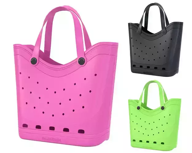 Balenciaga Crocs Large Tote Bag Low-poly 3D model